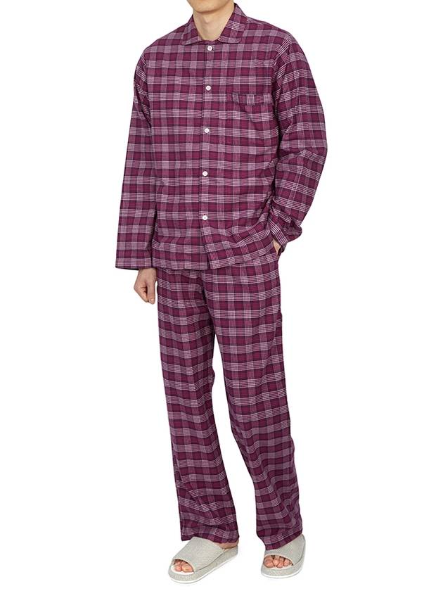 Poplin Pajamas Organic Cotton Straight Pants Deep Dream - TEKLA - BALAAN 6