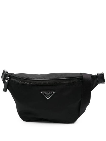 Logo Re-Nylon Fabric Belt Bag Black - PRADA - BALAAN 2