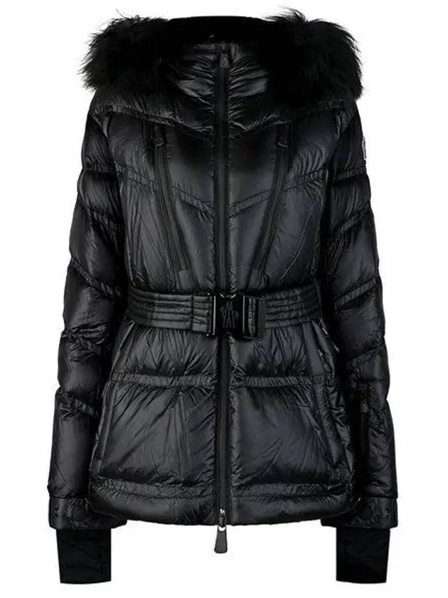 1A00050 539YL 999 Bernin Women s Belted Padded Jacket Black 1085082 - MONCLER - BALAAN 1