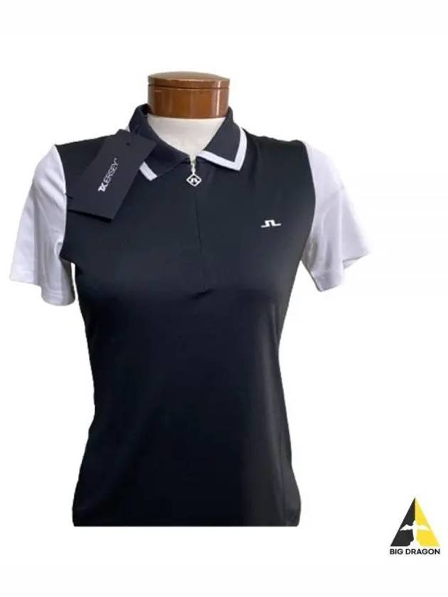 Women's Antonia Golf PK Shirt Black - J.LINDEBERG - BALAAN 2