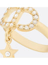 Petit CD Lucky Charms Ring Gold Finish Metal - DIOR - BALAAN 2