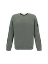 Brushed Organic Cotton Fleece Sweatshirt Green - STONE ISLAND - BALAAN 1