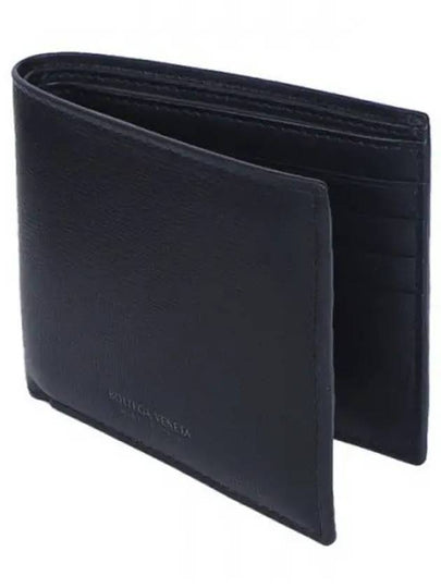 Men's Big Intrecciato Half Wallet Black - BOTTEGA VENETA - BALAAN 2