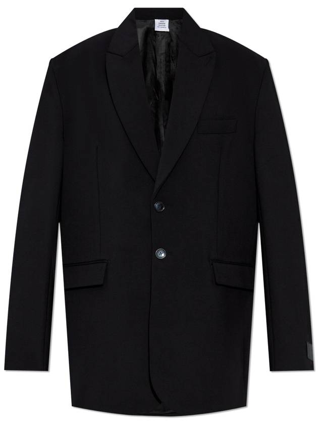 VETEMENTS Wool Blazer, Women's, Black - VETEMENTS - BALAAN 1