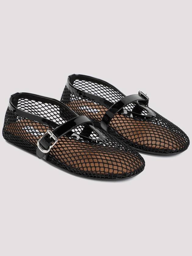 Buckle Strap Mesh Flats Black - ALAIA - BALAAN 4