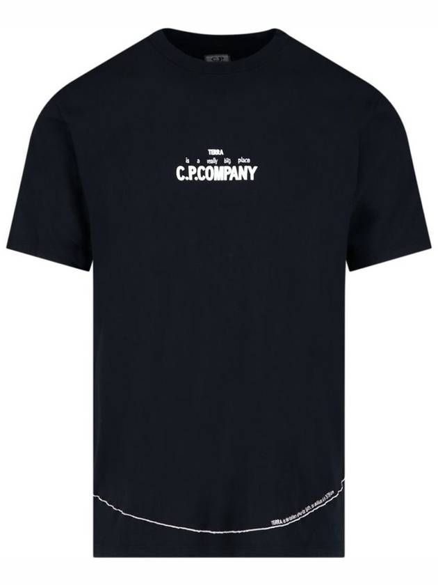 13Th Anniversary 24/1 Jersey Terra Short Sleeve T-Shirt Black - CP COMPANY - BALAAN 1