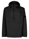 Lens Wappen Gabardine Anorak Black - CP COMPANY - BALAAN 1