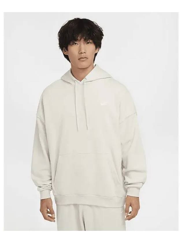 Club Fleece Men s Oversized French Terry Pullover Hoody Light Orewood Brown White HJ1817 104 717322 - NIKE - BALAAN 1