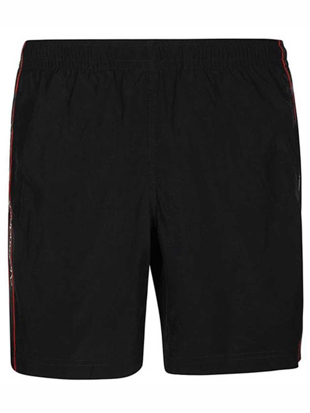 Men's Side Logo Tape Swim Shorts Black - ALEXANDER MCQUEEN - BALAAN 2