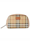 Check Travel Small Pouch Bag Beige - BURBERRY - BALAAN 2