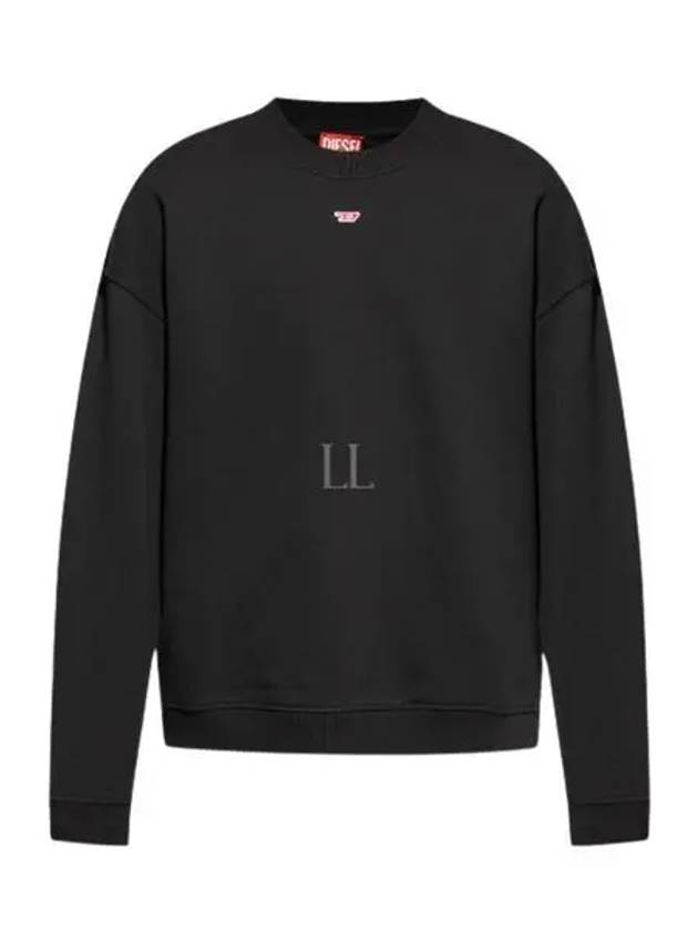 S Box D Logo Patch Sweatshirt Black - DIESEL - BALAAN 2