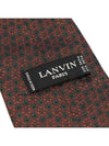 100 silk red flower embroidered tie - LANVIN - BALAAN 7