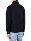 Logo Wappen Patch Cotton Turtleneck Navy - STONE ISLAND - BALAAN 5