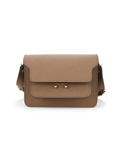 Saffiano Trunk Mini Shoulder Bag Brown - MARNI - BALAAN 2