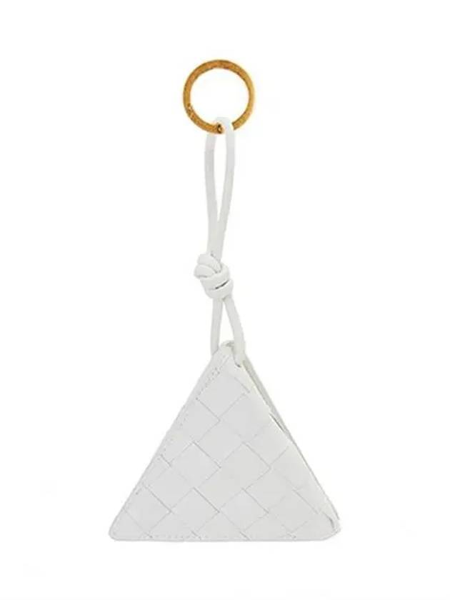 Triangular leather key holder 629578 VCPP3 9033 - BOTTEGA VENETA - BALAAN 1