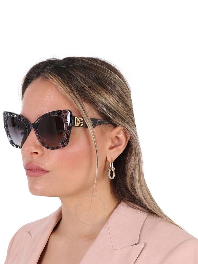 Eyewear Lace Detail Cat Eye Frame Sunglasses DG4405 - DOLCE&GABBANA - BALAAN 3