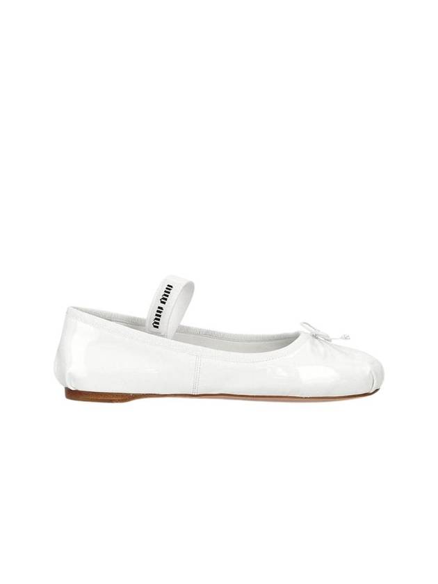 Patent Leather Ballerinas White - MIU MIU - BALAAN 1