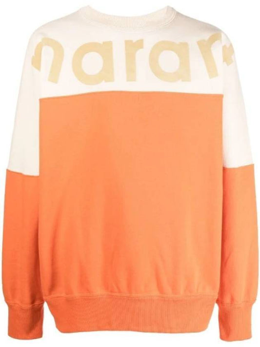 Howley Logo Two-tone Sweatshirt Orange - ISABEL MARANT - BALAAN.