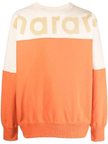 Howley Logo Two-Tone Sweatshirt Orange - ISABEL MARANT - BALAAN 1