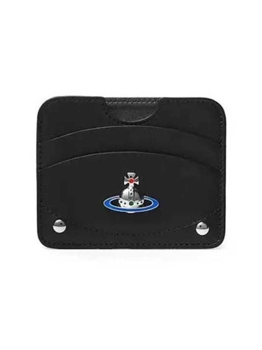 ORB Logo Card Wallet Black - VIVIENNE WESTWOOD - BALAAN 2