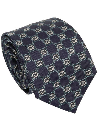 Interlocking G Chain Tie Navy - GUCCI - BALAAN 2