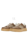 GG Supreme Canvas Low Top Sneakers Brown Beige - GUCCI - BALAAN 2