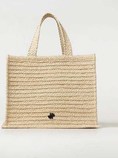 JP Raffia Tote Bag Beige - PATOU - BALAAN 2