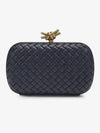 Knot Minaudiere Pouch Bag Navy - BOTTEGA VENETA - BALAAN 2