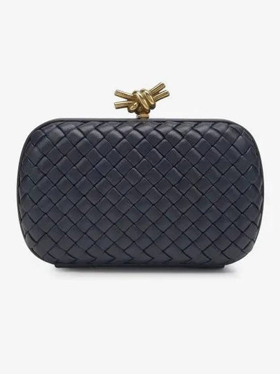 Knot Minaudiere Pouch Bag Navy - BOTTEGA VENETA - BALAAN 2