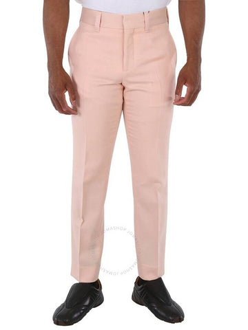 Burberry Men's Blush Pink Check Side Stripe Trousers, Brand Size 44 (Waist Size 29.5") - BURBERRY - BALAAN 1