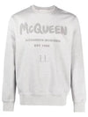 Graffiti Logo Sweatshirt Grey - ALEXANDER MCQUEEN - BALAAN 2