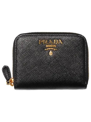 Saffiano Metal Logo Card Wallet Women s Bicycle - PRADA - BALAAN 1