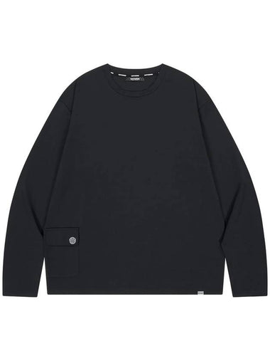 Sorona Crew Neck Long Sleeve TShirt Black - OFFGRID - BALAAN 1