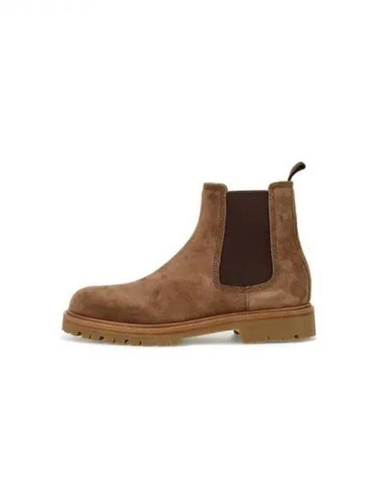 Men s Side Banding Suede Chelsea Boots Brown 271337 - BRUNELLO CUCINELLI - BALAAN 1