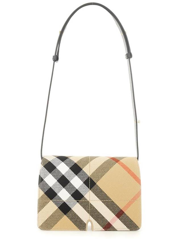 Snip Check Shoulder Bag Sand - BURBERRY - BALAAN 4