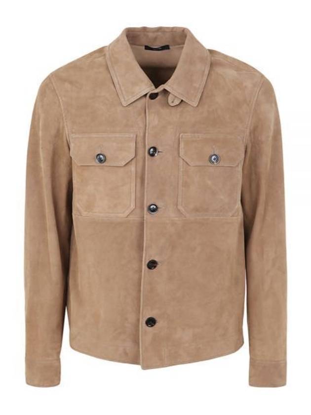 Pocket Suede Jacket Brown - TOM FORD - BALAAN 2