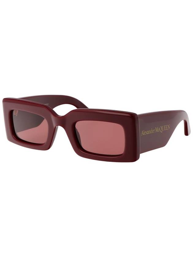 Eyewear Bold Rectangular Frame Sunglasses AM0433S - ALEXANDER MCQUEEN - BALAAN 3