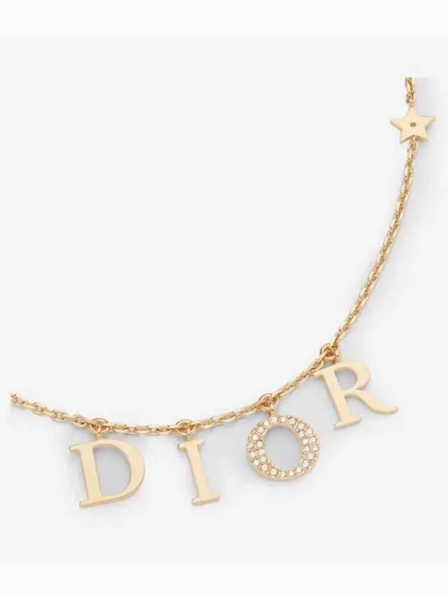 Revolution White Crystal Necklace Gold - DIOR - BALAAN 2