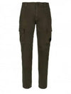 Lens Patch Stretch Satin Cargo Straight Pants Ivy Green - CP COMPANY - BALAAN 2