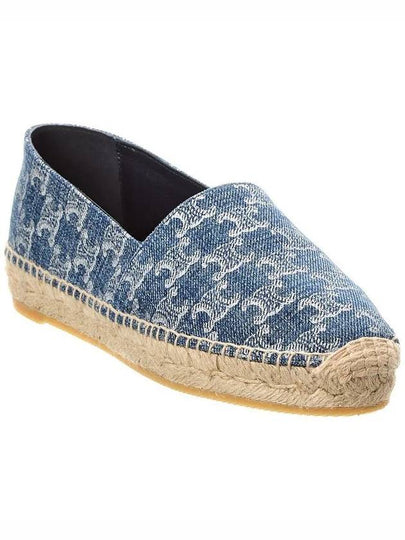 Triomphe Stamped Denim Espadrilles Navy - CELINE - BALAAN 2