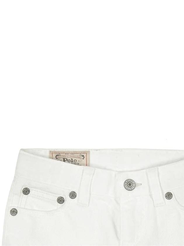 Kids Cotton Short Pants White S24481CS - POLO RALPH LAUREN - BALAAN 4