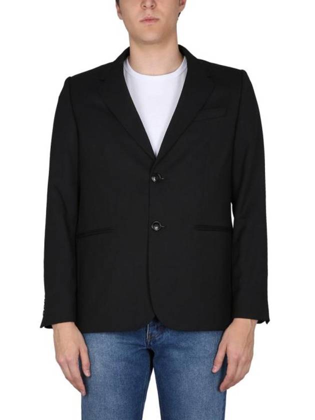 Two Button Blazer Jacket Black - AMI - BALAAN 2