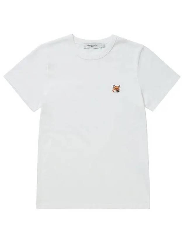 Fox Head Patch Regular Short Sleeve T-Shirt White - MAISON KITSUNE - BALAAN 2