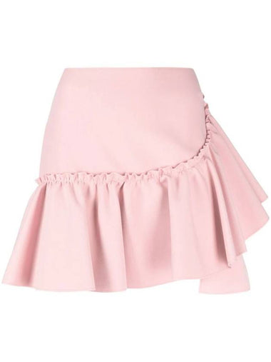 Msgm Ruffled-Trim High-Waisted Miniskirt - MSGM - BALAAN 1