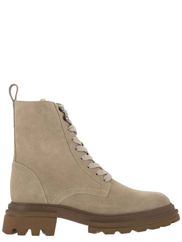 H674 - Suede lace-up boot - HOGAN - BALAAN 1