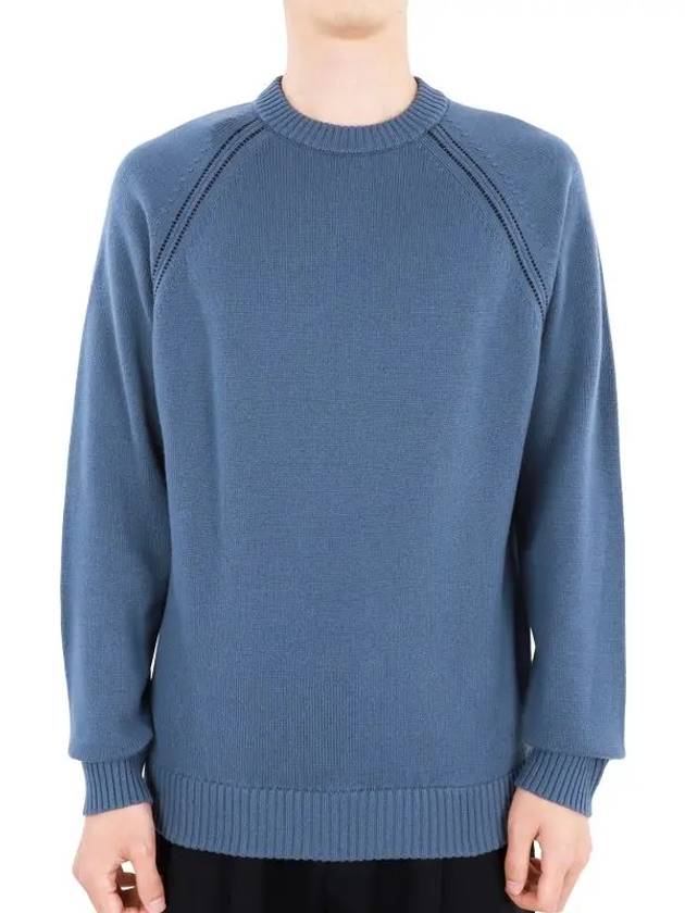 Men's Cashmere Knit Blue FAM7602 60D0 - LORO PIANA - BALAAN 2
