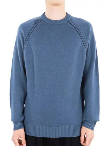 Men's Cashmere Knit Top Blue - LORO PIANA - BALAAN 1