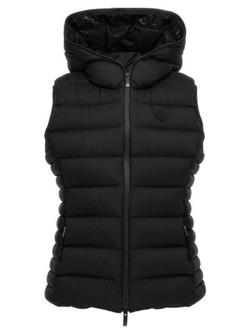 Logo Padded Vest Black - MONCLER - BALAAN 1