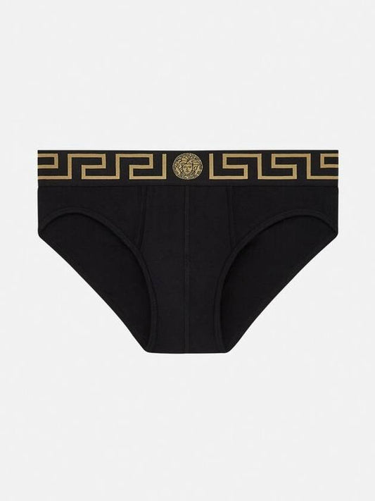 Greca Border Briefs Black - VERSACE - BALAAN 2