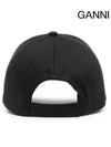 Embroid Logo Ball Cap Black - GANNI - BALAAN 5